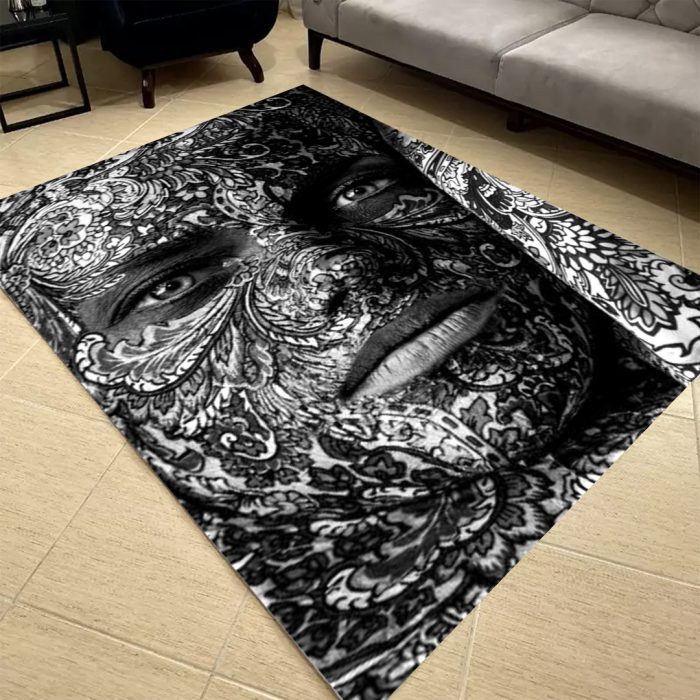 فرشینه مخمل طرح چهره کد 55056