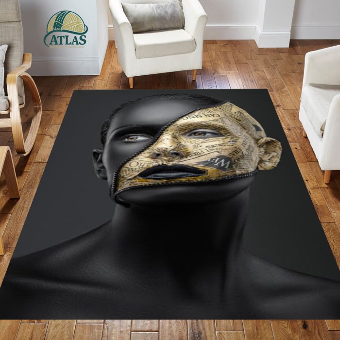 فرشینه مخمل طرح چهره کد 55027