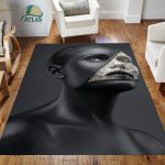 فرشینه مخمل طرح چهره کد 55028