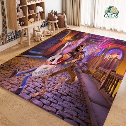 فرشینه مخمل اتاق کودک طرح انیمیشن کوکو ها کد 40173