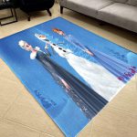 فرشینه مخمل اتاق کودک طرح کارتون فروزن کد 40231