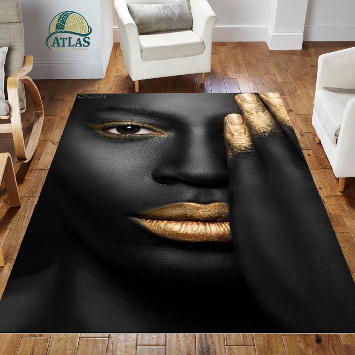 فرشینه مخمل طرح چهره کد 55006