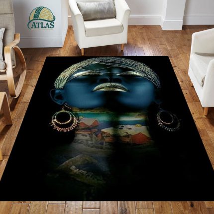 فرشینه مخمل طرح چهره کد 55007