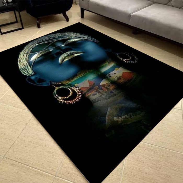 فرشینه مخمل طرح چهره کد 55007
