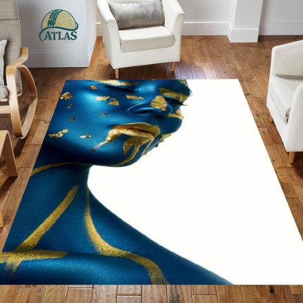 فرشینه مخمل طرح چهره کد 55007 11 فرشینه مخمل طرح چهره کد 55007