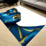 فرشینه مخمل طرح چهره کد 55008