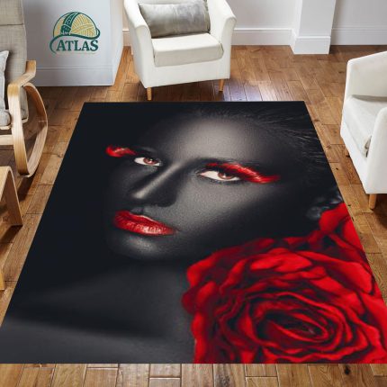 فرشینه مخمل طرح چهره کد 55010
