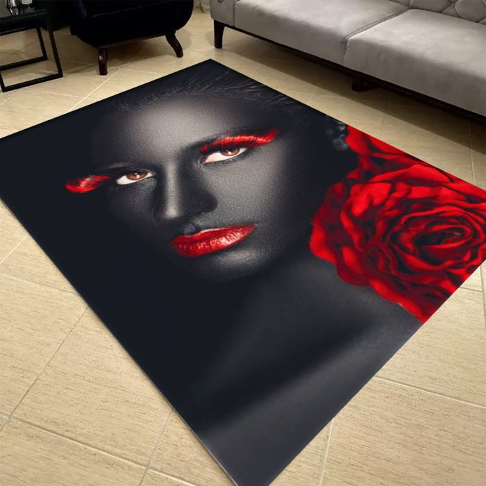 فرشینه مخمل طرح چهره کد 55010