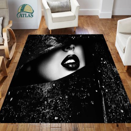 فرشینه مخمل طرح چهره کد 55103