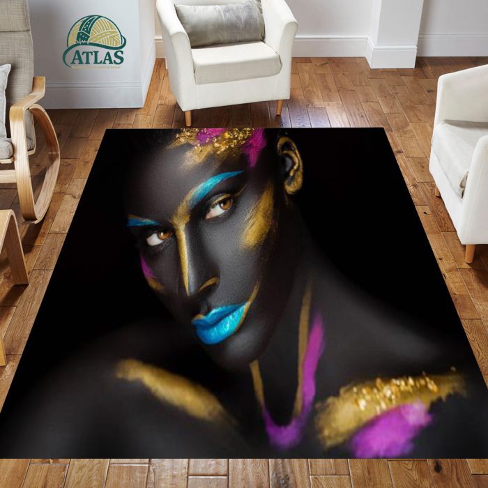 فرشینه مخمل طرح چهره کد 55104