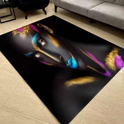 فرشینه مخمل طرح چهره کد 55104