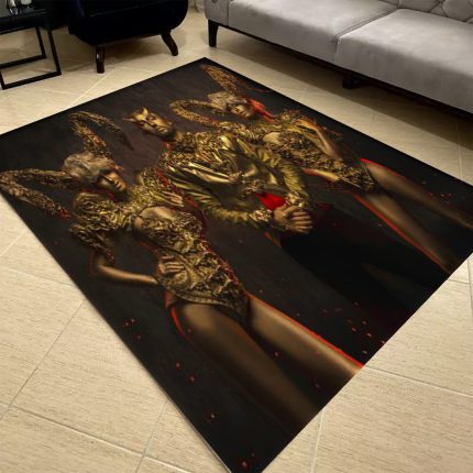فرشینه مخمل طرح چهره کد 55105