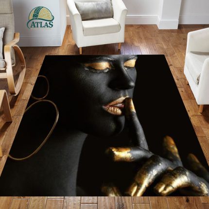 فرشینه مخمل طرح چهره کد 55107