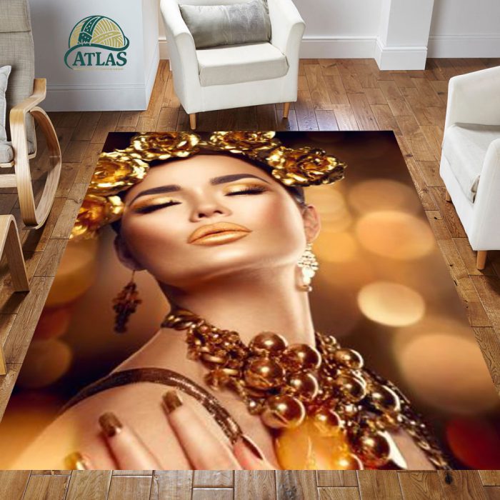 فرشینه مخمل طرح چهره کد 55109