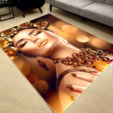 فرشینه مخمل طرح چهره کد 55109