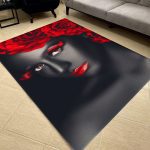 فرشینه مخمل طرح چهره کد 55011