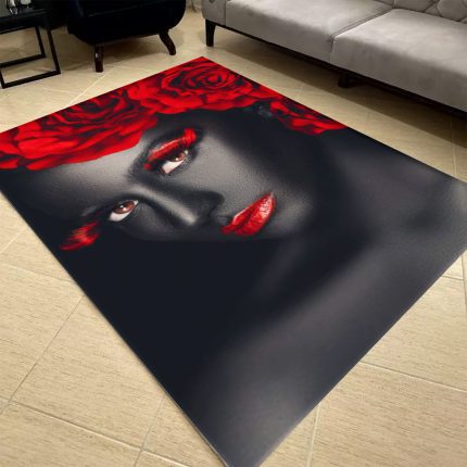 فرشینه مخمل طرح چهره کد 55011