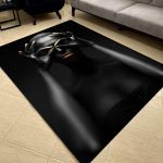 فرشینه مخمل طرح چهره کد 55110