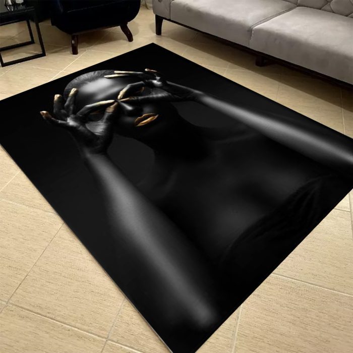 فرشینه مخمل طرح چهره کد 55110