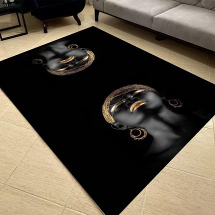 فرشینه مخمل طرح چهره کد 55112