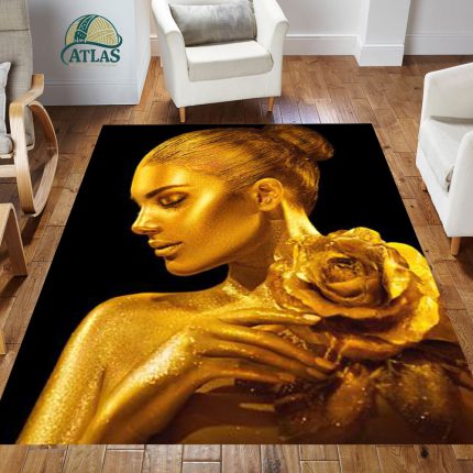 فرشینه مخمل طرح چهره کد 55121