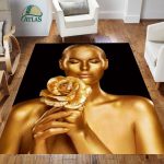 فرشینه مخمل طرح چهره کد 55122