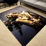فرشینه مخمل طرح چهره کد 55125
