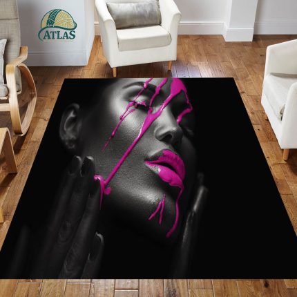 فرشینه مخمل طرح چهره کد 55126