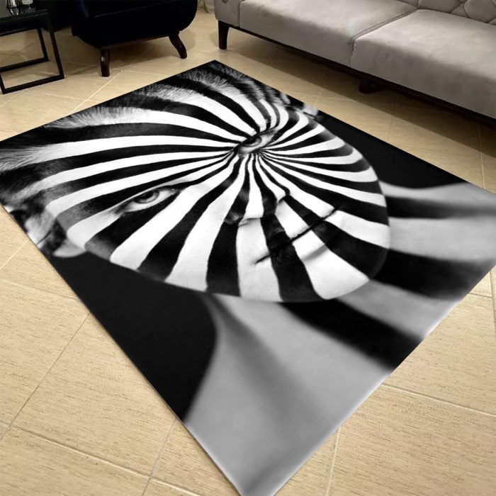فرشینه مخمل طرح چهره کد 55013