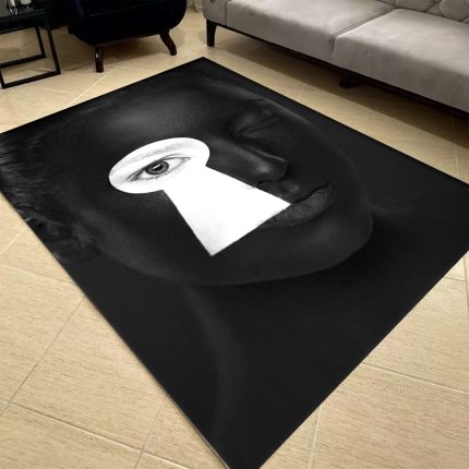 فرشینه مخمل طرح چهره کد 55015