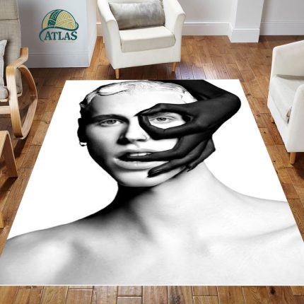فرشینه مخمل طرح چهره کد 55016