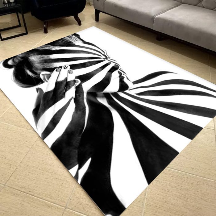 فرشینه مخمل طرح چهره کد 55020
