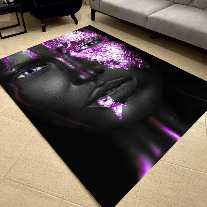 فرشینه مخمل طرح چهره کد 55021