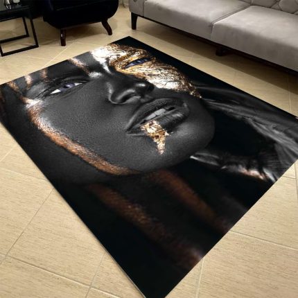 فرشینه مخمل طرح چهره کد 55025
