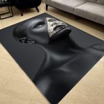 فرشینه مخمل طرح چهره کد 55028