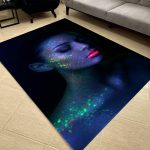 فرشینه مخمل طرح چهره کد 55030
