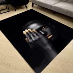 فرشینه مخمل طرح چهره کد 55031