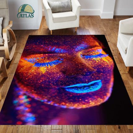 فرشینه مخمل طرح چهره کد 55035