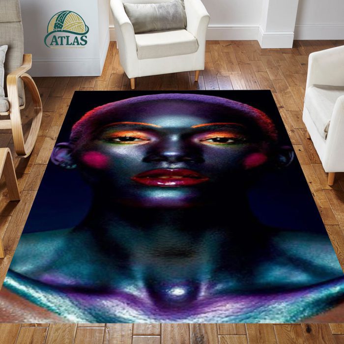 فرشینه مخمل طرح چهره کد 55036