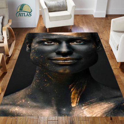 فرشینه مخمل طرح چهره کد 55038