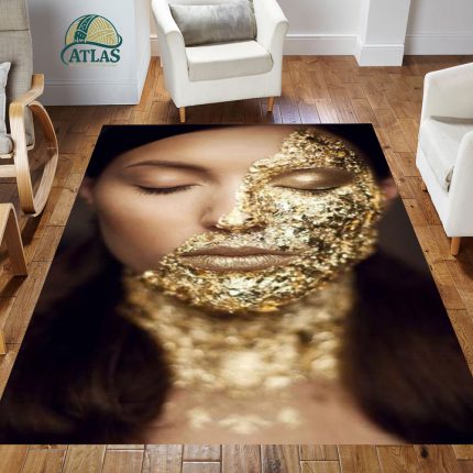 فرشینه مخمل طرح چهره کد 55039