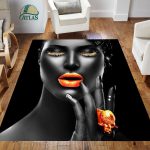 فرشینه مخمل طرح چهره کد 55041