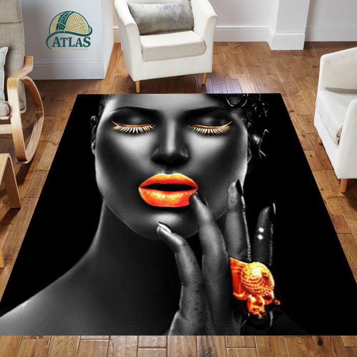 فرشینه مخمل طرح چهره کد 55041