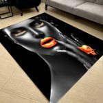 فرشینه مخمل طرح چهره کد 55041