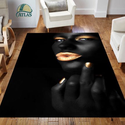 فرشینه مخمل طرح چهره کد 55046