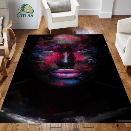 فرشینه مخمل طرح چهره کد 55047