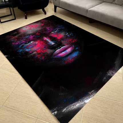 فرشینه مخمل طرح چهره کد 55047