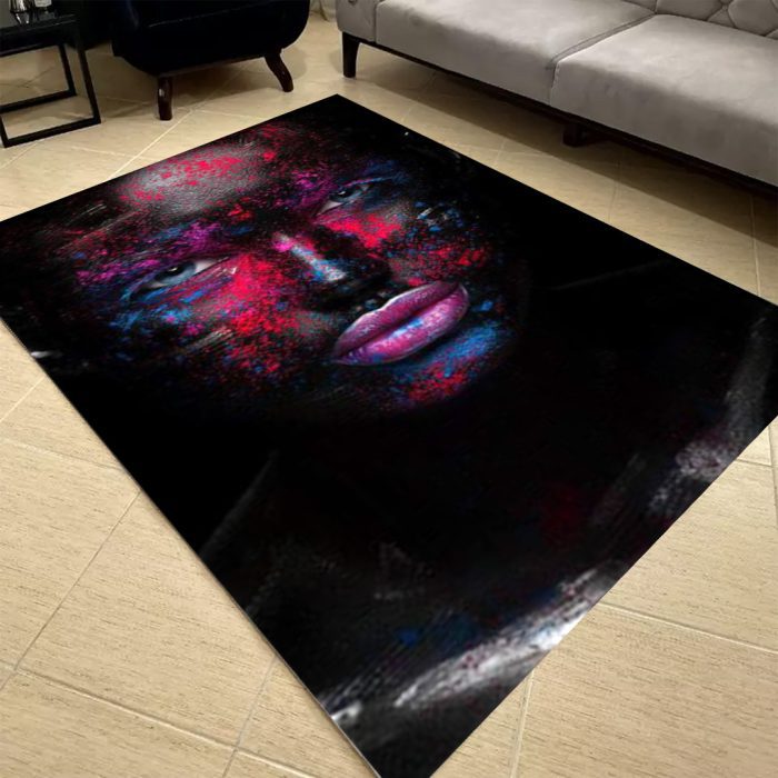 فرشینه مخمل طرح چهره کد 55047