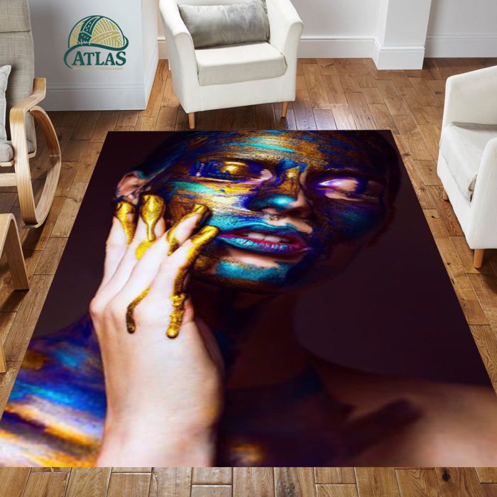 فرشینه مخمل طرح چهره کد 55048
