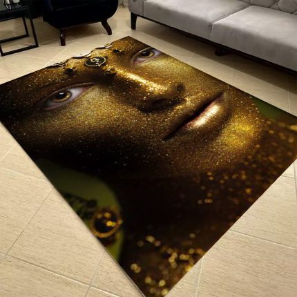 فرشینه مخمل طرح چهره کد 55052